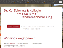 Tablet Screenshot of frauenarztpraxis-dr-schwarz.de